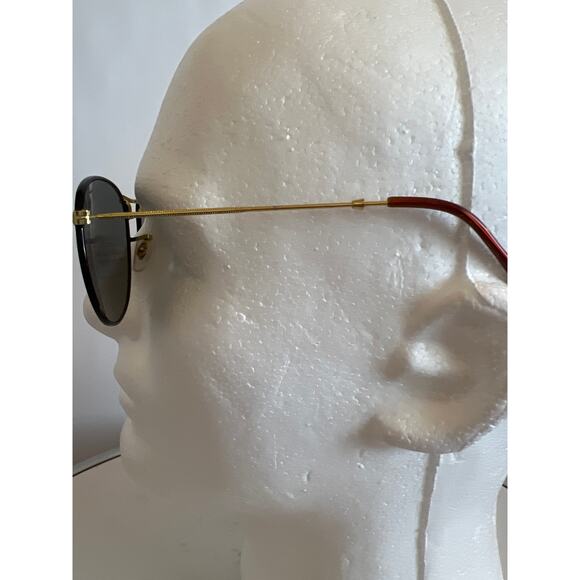 RAY BANS ROUND METAL FULL COLOR LEGEND POLISHED BLACK ON GOLD WITH CASE UNISEX - Picture 6 of 10